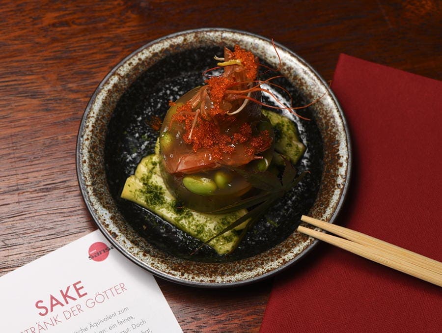 鮨屋 ミュンヘン店で日本酒の試飲